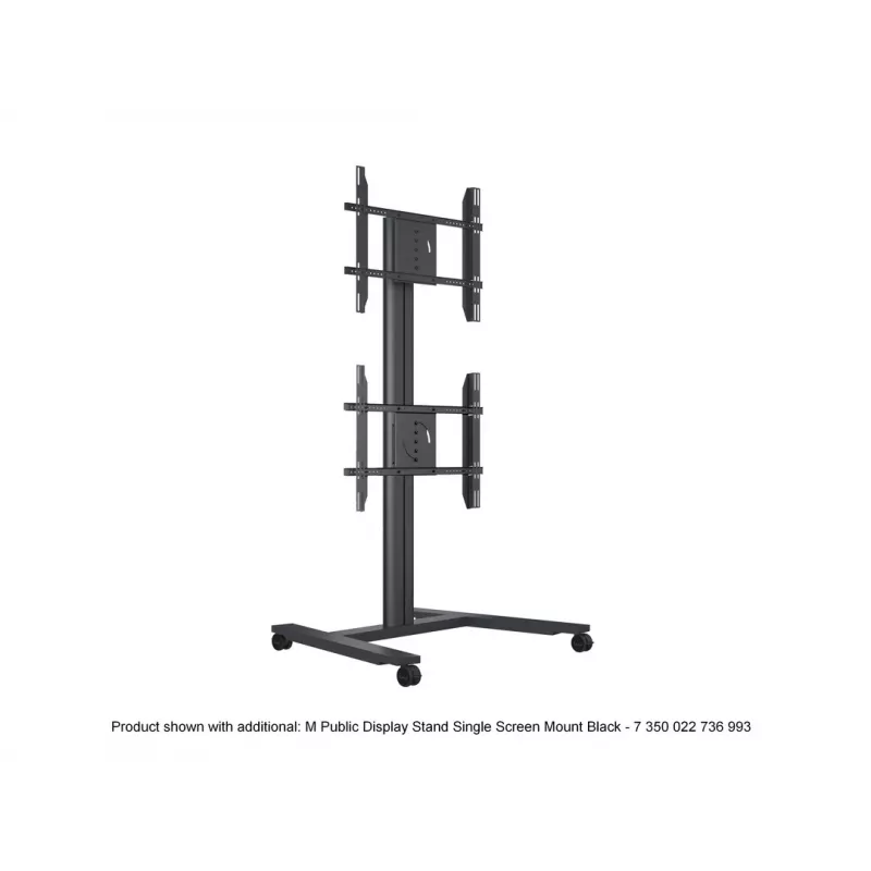 Single Screen Public Display Stand MULTIBRACKETS M – Black, supports up to 60 kg, VESA 200x200–800x400