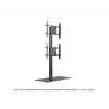 Single Screen Public Display Stand MULTIBRACKETS M – Black, supports up to 60 kg, VESA 200x200–800x400