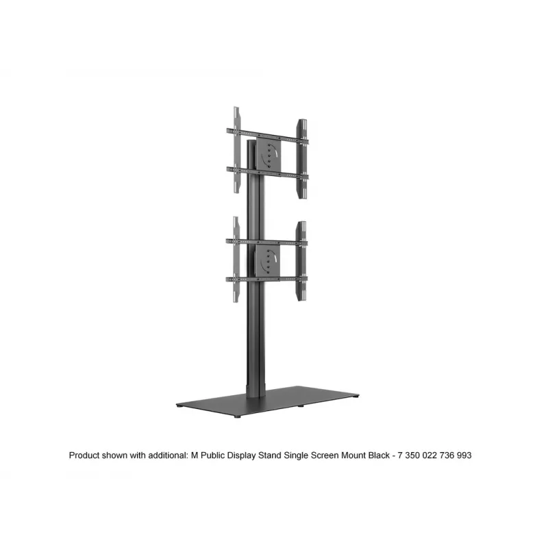 Single Screen Public Display Stand MULTIBRACKETS M – Black, supports up to 60 kg, VESA 200x200–800x400