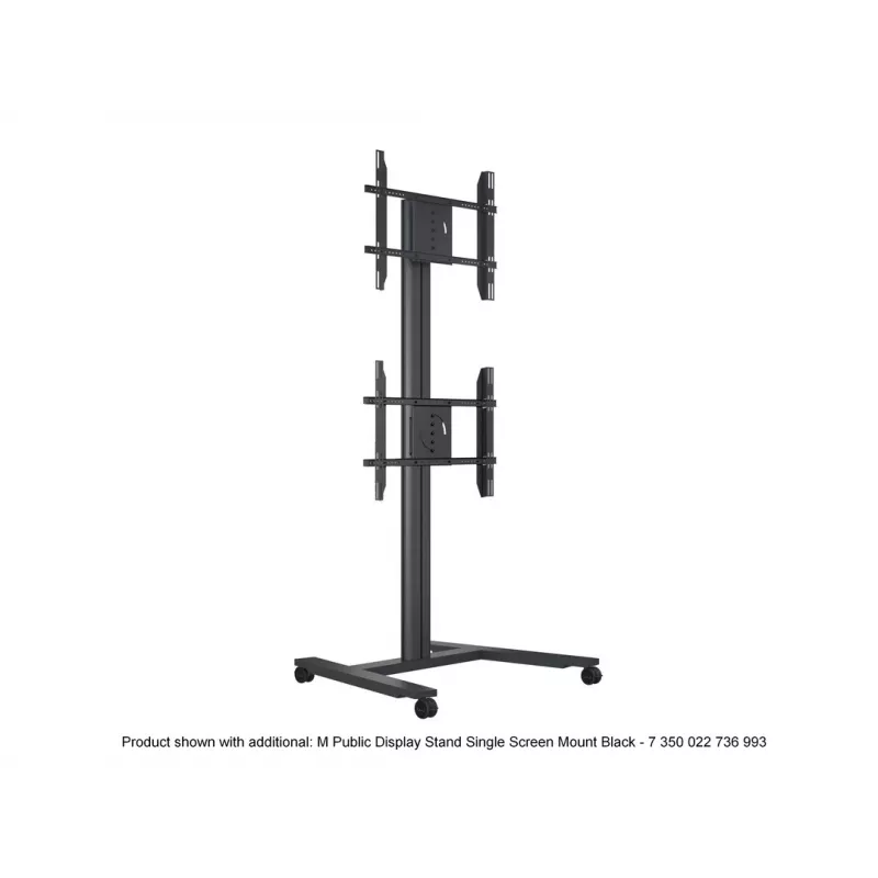 Single Screen Public Display Stand MULTIBRACKETS M – Black, supports up to 60 kg, VESA 200x200–800x400