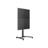 Single Screen Public Display Stand MULTIBRACKETS M – Black, supports up to 60 kg, VESA 200x200–800x400