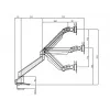 Multibrackets M VESA Gas Lift Arm Single Black