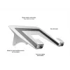 Multibrackets M Laptop Holder Gas Lift Arm Silver, Laptop stand, Silver, 100 x 100 mm, 500 g, 250 mm, 250 mm