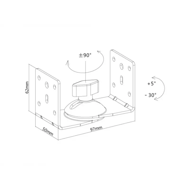 Multibrackets M Speaker Mount White