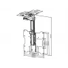 Mounting bracket Multibrackets M Vesa Flip Down Black