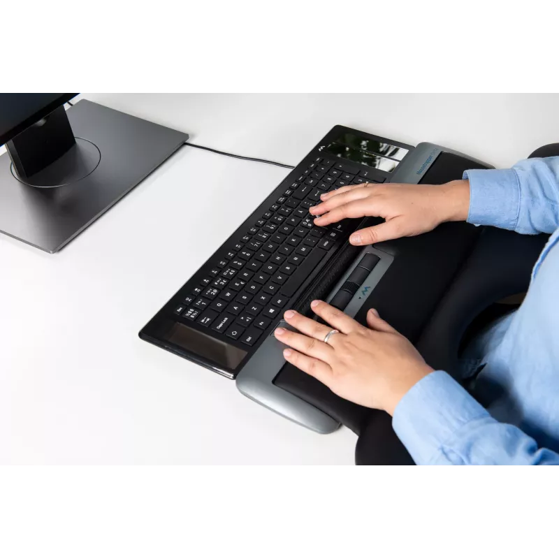 Mousetrapper Delta Mouse Grey Extended USB-A, USB Type-A, 4000 DPI, Black, Grey