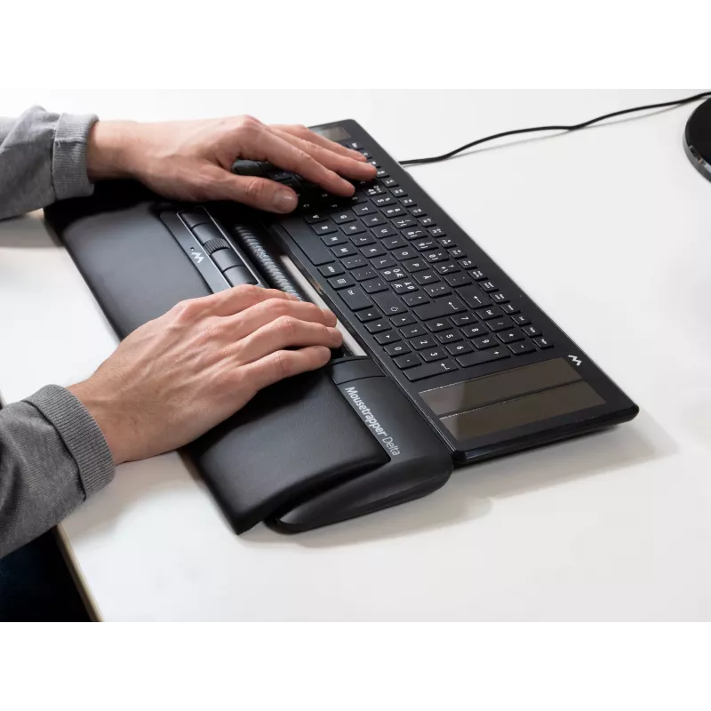 Mouse Mousetrapper Delta Mouse Black Extended USB-A