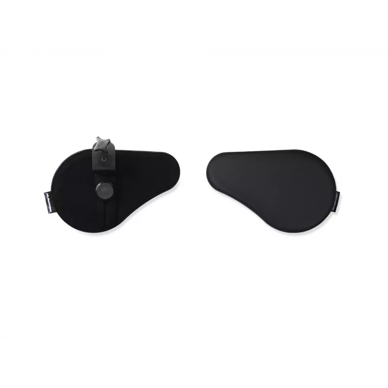 Wrist rest Mousetrapper Armrest Split — faux leather, black, 305×195×24 mm