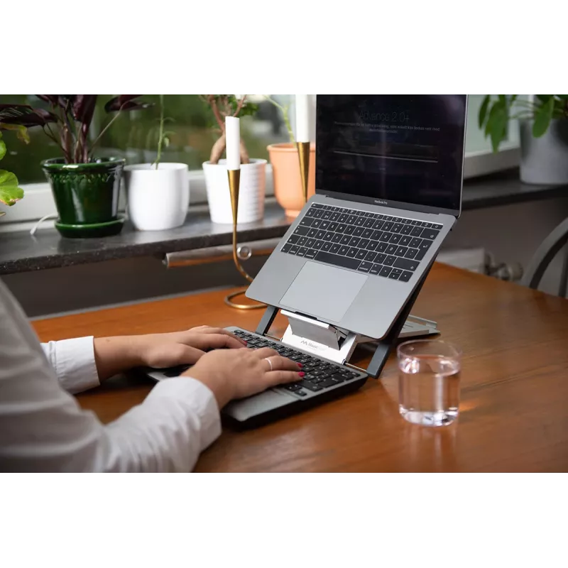 Mousetrapper Laptop Stand Black/Silver, Laptop & tablet stand, Black, Silver, Aluminium, 10 - 184 mm, 183 - 267 mm, 183 mm