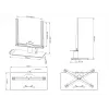 Table Stand Multibrackets M VESA Tablestand Turn Black Medium MAX 400x400
