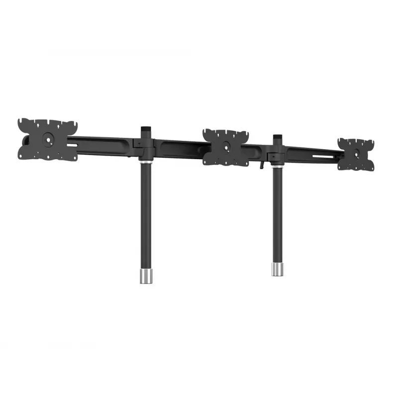 Triple monitor desktop mount expansion kit MULTIBRACKETS M VESA for 3 displays 24–32 inch up to 24 kg, aluminium/plastic, black