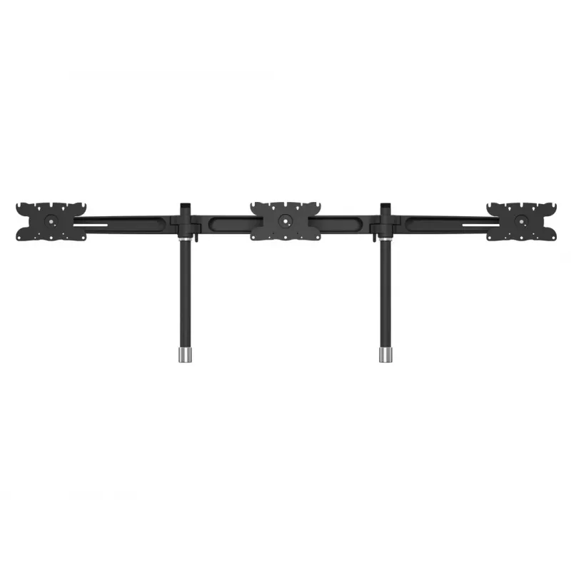 Triple monitor desktop mount expansion kit MULTIBRACKETS M VESA for 3 displays 24–32 inch up to 24 kg, aluminium/plastic, black