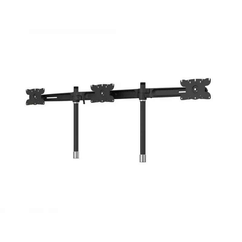 Triple monitor desktop mount expansion kit MULTIBRACKETS M VESA for 3 displays 24–32 inch up to 24 kg, aluminium/plastic, black
