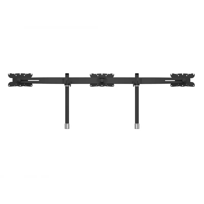 Triple monitor desktop mount expansion kit MULTIBRACKETS M VESA for 3 displays 24–32 inch up to 24 kg, aluminium/plastic, black
