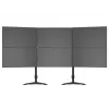 Triple monitor desktop mount expansion kit MULTIBRACKETS M VESA for 3 displays 24–32 inch up to 24 kg, aluminium/plastic, black