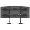 Triple monitor desktop mount expansion kit MULTIBRACKETS M VESA for 3 displays 24–32 inch up to 24 kg, aluminium/plastic, black