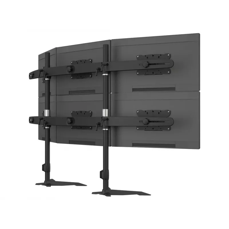 Triple monitor desktop mount expansion kit MULTIBRACKETS M VESA for 3 displays 24–32 inch up to 24 kg, aluminium/plastic, black