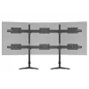 Triple monitor desktop mount expansion kit MULTIBRACKETS M VESA for 3 displays 24–32 inch up to 24 kg, aluminium/plastic, black