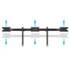Triple monitor desktop mount expansion kit MULTIBRACKETS M VESA for 3 displays 24–32 inch up to 24 kg, aluminium/plastic, black