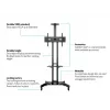 Shelf Multibrackets M Public Floorstand Shelf Basic 150 Black Plastic Steel
