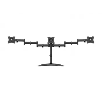 Monitor Desk Stand MULTIBRACKETS M Deskstand Basic Triple — 3-way, VESA 75x75–100x100, supports up to 24 kg, for 15 inch–27 inch screens, black