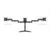 Monitor Desk Stand MULTIBRACKETS M Deskstand Basic Triple — 3-way, VESA 75x75–100x100, supports up to 24 kg, for 15 inch–27 inch screens, black