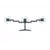 Monitor Desk Stand MULTIBRACKETS M Deskstand Basic Triple — 3-way, VESA 75x75–100x100, supports up to 24 kg, for 15 inch–27 inch screens, black