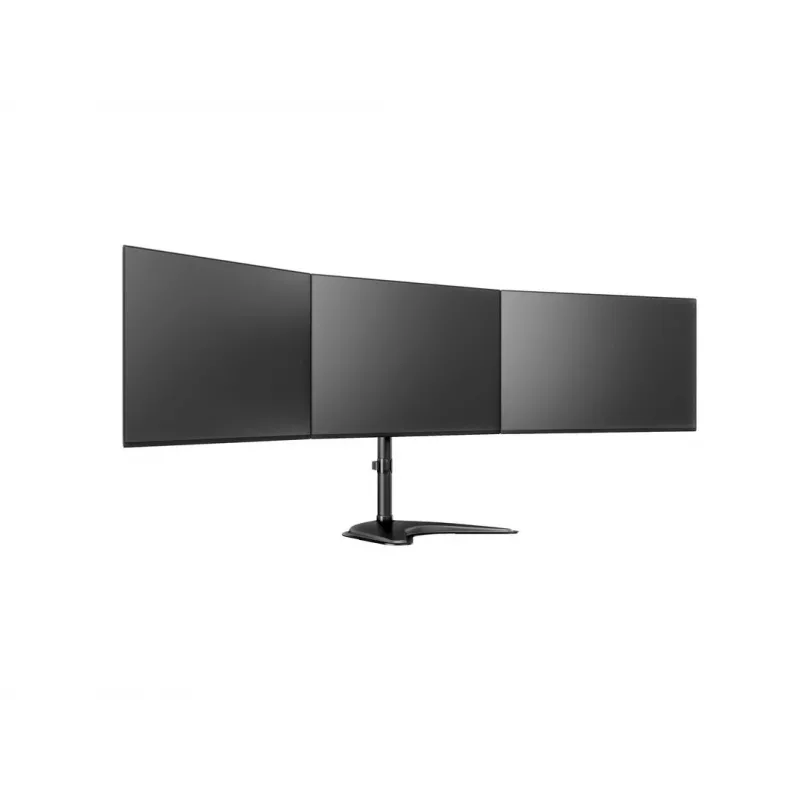 Monitor Desk Stand MULTIBRACKETS M Deskstand Basic Triple — 3-way, VESA 75x75–100x100, supports up to 24 kg, for 15 inch–27 inch screens, black