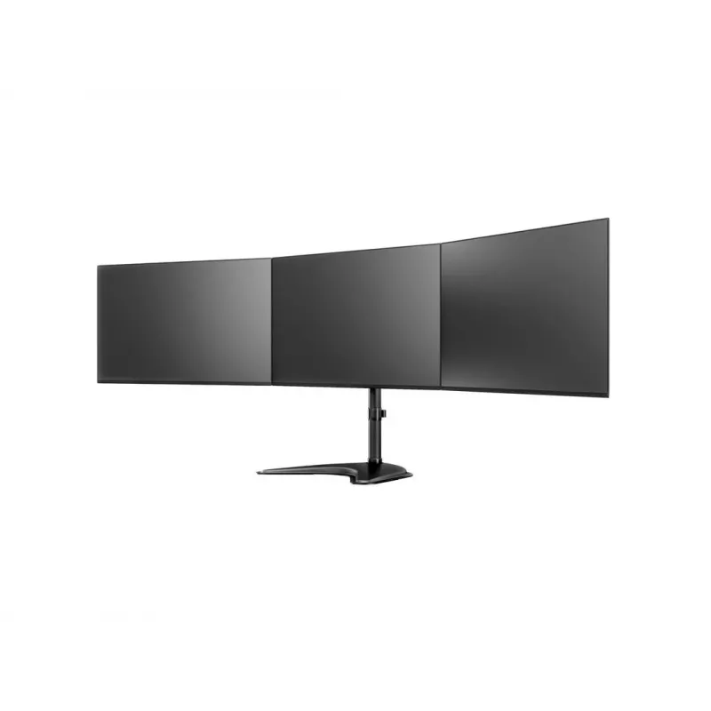 Monitor Desk Stand MULTIBRACKETS M Deskstand Basic Triple — 3-way, VESA 75x75–100x100, supports up to 24 kg, for 15 inch–27 inch screens, black