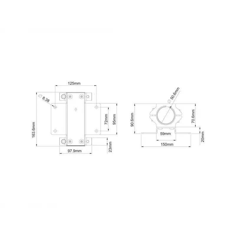 Multibrackets M Pro Series - Pole Clamp