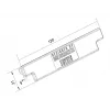 Multibrackets M Pro Series Rail End Cover Black Plastic 120 mm