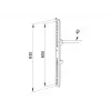 Flat panel mount arm Multibrackets M Pro Series Fixed Arms 600 mm, steel, black, pack of 2