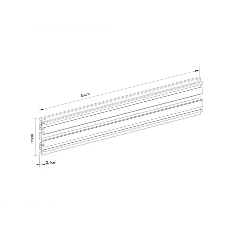 Rail Multibrackets M Pro Series Single Screen Rail 68cm Black