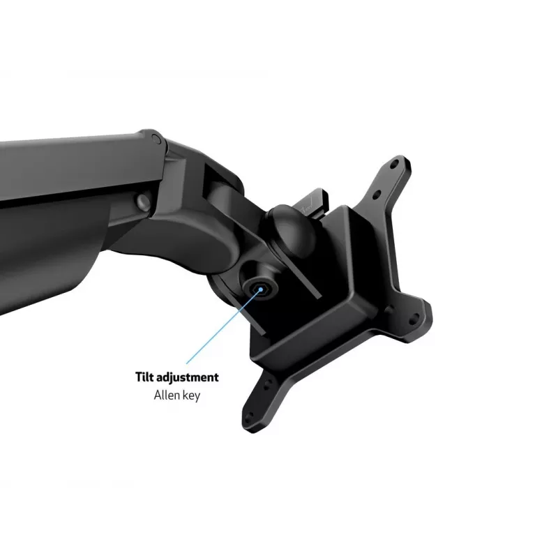 Multibrackets M VESA Gas Lift Arm Dual Side by Side Black Clamp 20 kg 15-32 inch
