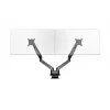 Multibrackets M VESA Gas Lift Arm Dual Side by Side Black Clamp 20 kg 15-32 inch