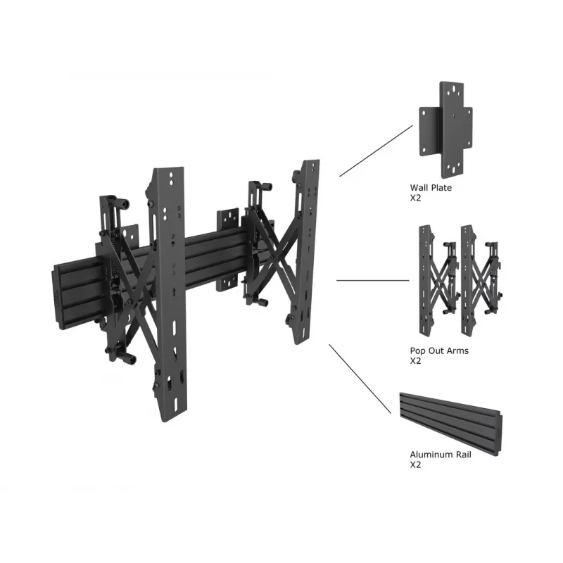Wall Mount Multibrackets M Wallmount Pro MBW1U Black 30 kg 40-65 inch