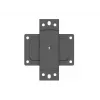 Multibrackets M Pro Series - Wallmount Plate Small, Wall plate, Black, Steel, 30 kg, Rail, M Pro Series