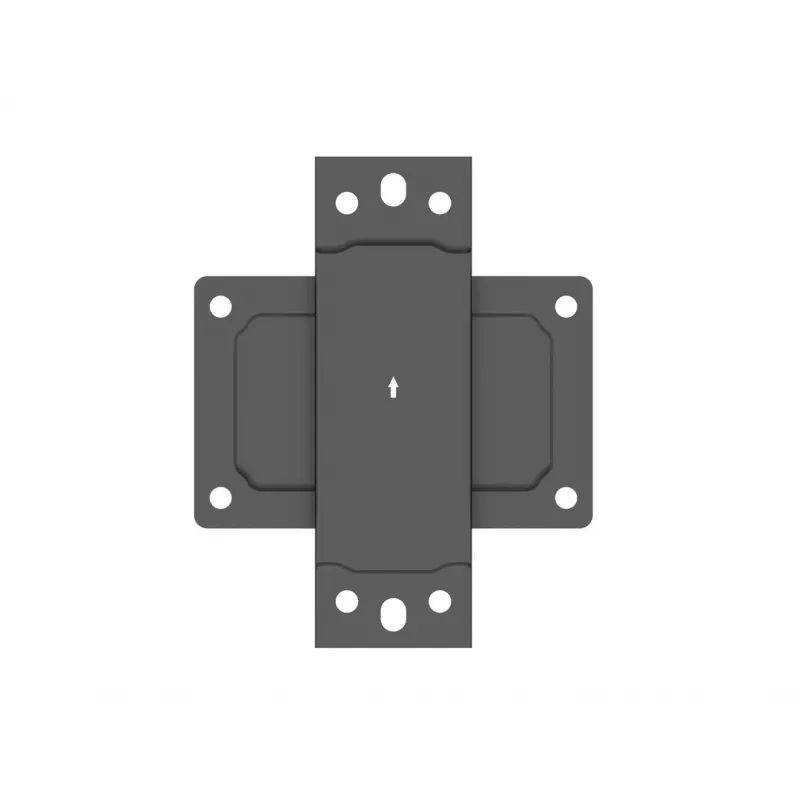 Multibrackets M Pro Series - Wallmount Plate Small, Wall plate, Black, Steel, 30 kg, Rail, M Pro Series