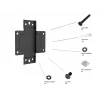Multibrackets M Pro Series - Wallmount Plate Small, Wall plate, Black, Steel, 30 kg, Rail, M Pro Series