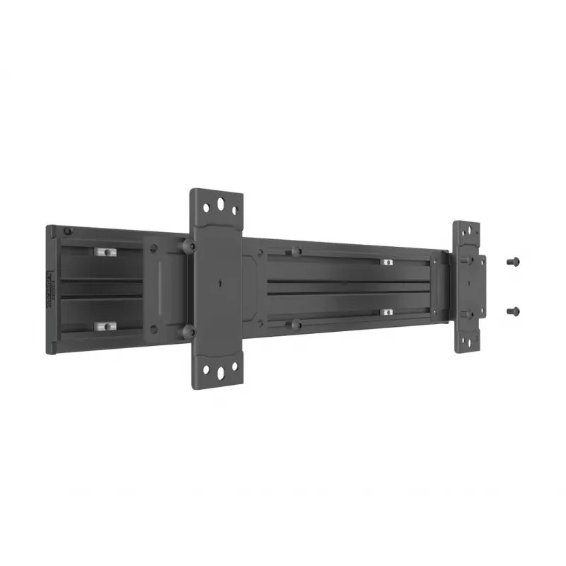 Multibrackets M Pro Series - Wallmount Plate Small, Wall plate, Black, Steel, 30 kg, Rail, M Pro Series