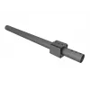 Pole Drill Fixture MULTIBRACKETS M Pro Series — steel housing, black, 76.5×78.2 mm, 1.5 kg