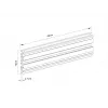 Rail Multibrackets M Pro Series Single Screen Rail 48cm Black