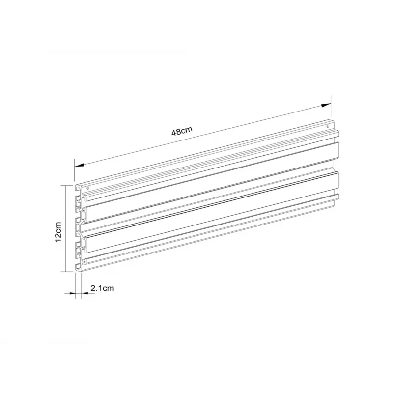 Rail Multibrackets M Pro Series Single Screen Rail 48cm Black