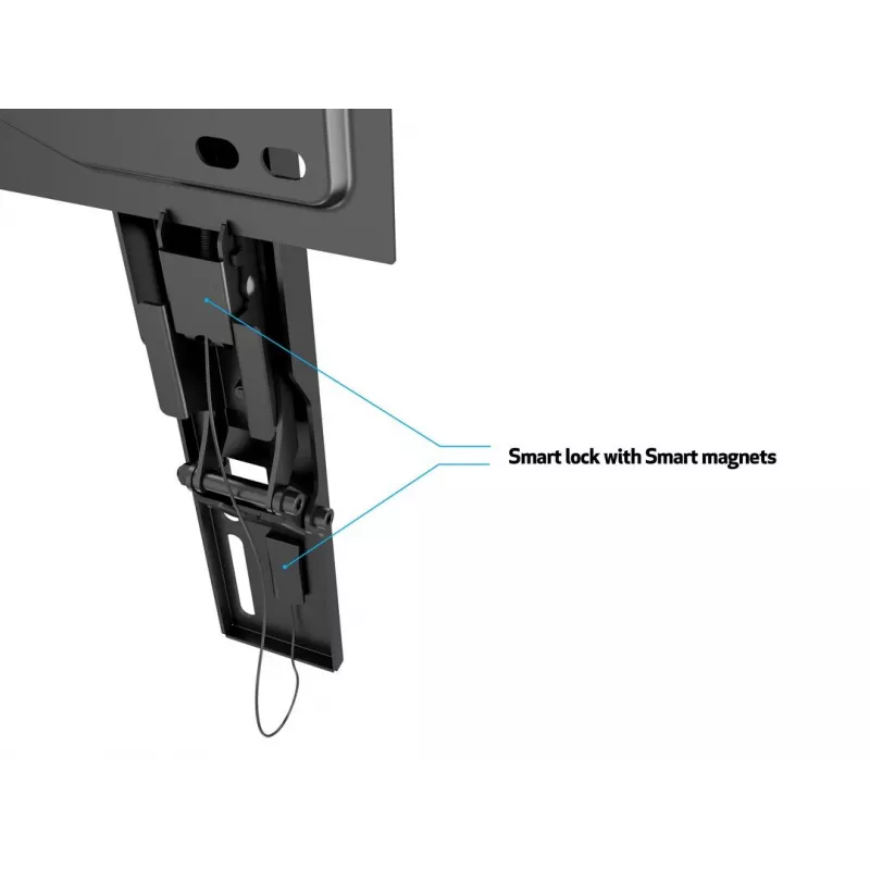 Multibrackets M VESA Wallmount Super Slim Tilt 400 MAX, 81.3 cm (32 inch), 139.7 cm (55 inch), 100 x 100 mm, 400 x 400 mm, Plastic, Steel, Black
