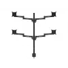 Desk Mount Multibrackets M VESA Officeline Quad Black