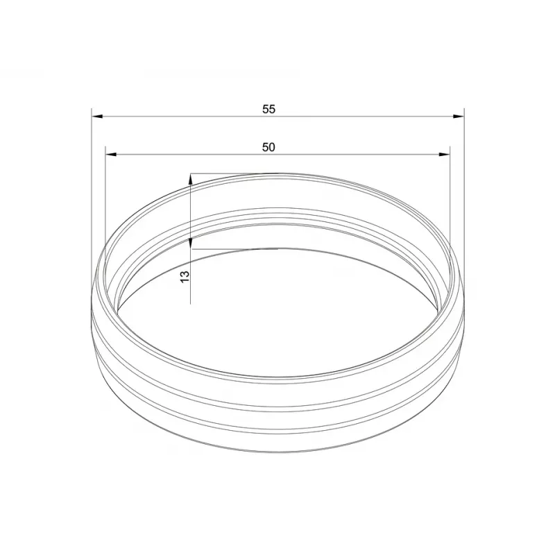 Pipe cover Multibrackets M Pro Series External Pipe Cover White Plastic 10g 13mm 5.5cm