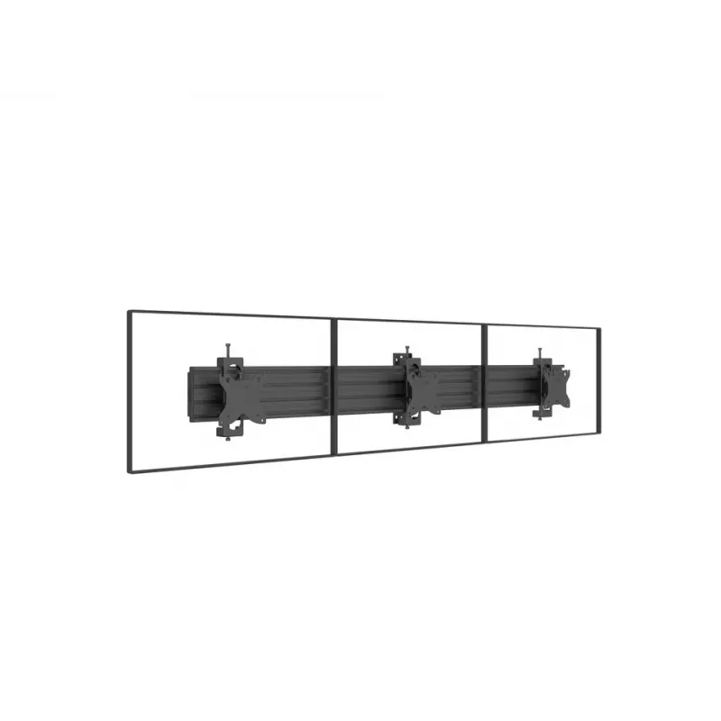 Multibrackets M Pro Series - Monitor Mount Flex Pro 75/100, Bracket, Black, Steel, 20 kg, Ceiling/Floor, Pro Series