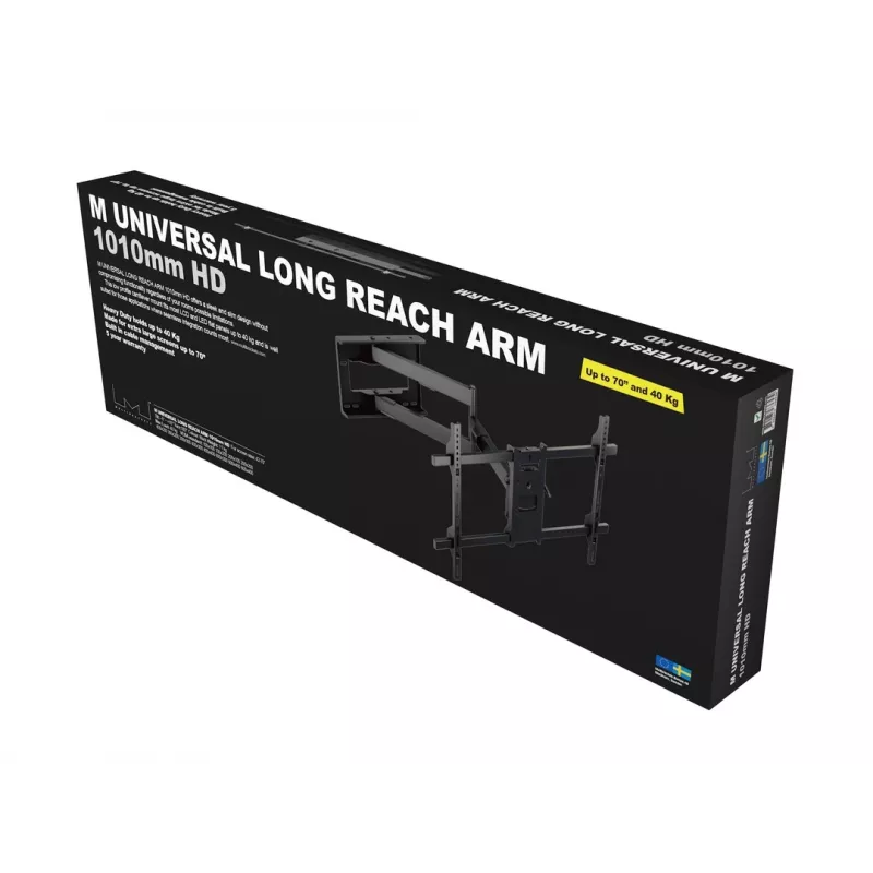 Multibrackets M Universal Long Reach Arm 1010mm HD Single 40kg 42-75 inch