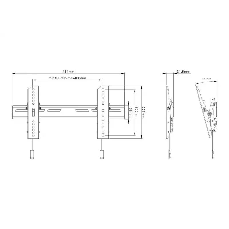 TV Mount Multibrackets M OLED Super Slim Tilt 50 kg 32-65 inches