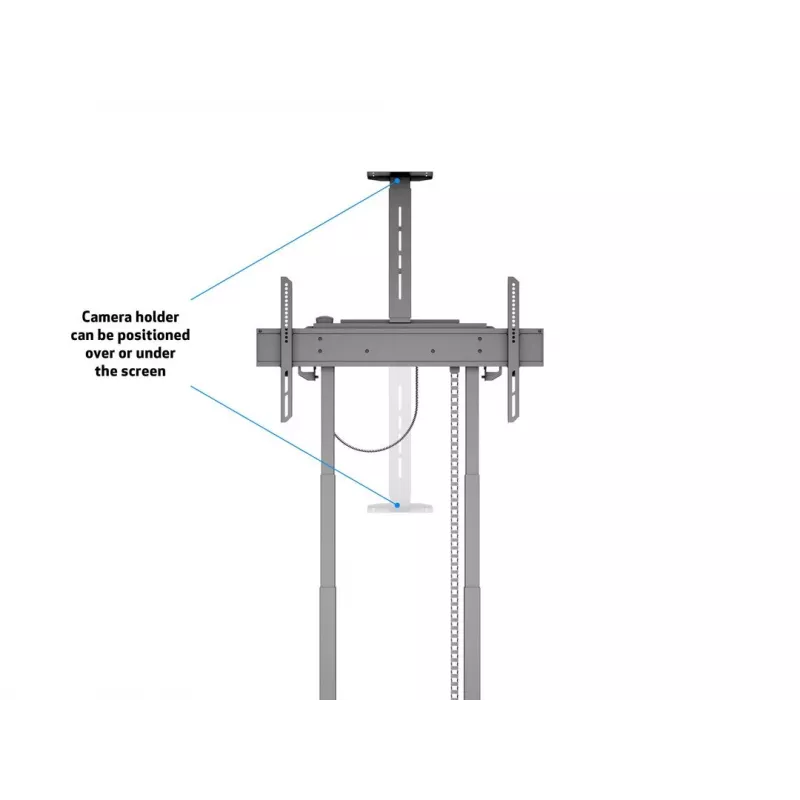 Multibrackets M Motorized Floorstand 120 kg Black incl cabinet & camerashelf